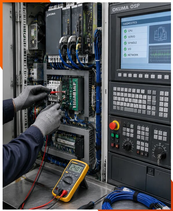 Ремонт систем ЧПУ Okuma OSP в Сестрорецке