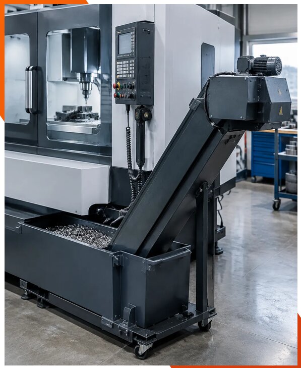 Дооснащение станка транспортером для удаления стружки в Сестрорецке